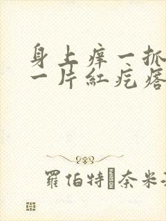 身上痒一抓就是一片红疙瘩