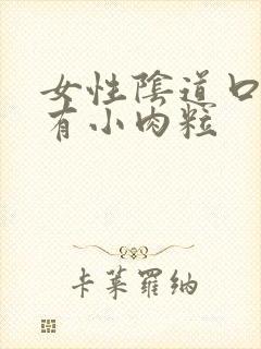 女性阴道口内侧有小肉粒