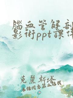 脑血管解剖及造影术ppt课件