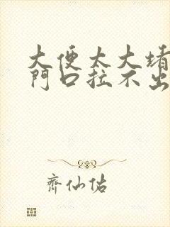 大便太大堵在肛门口拉不出来怎么办