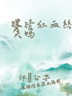 眼睛红血丝会消失吗