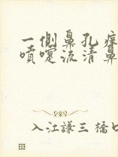 一侧鼻孔痒总打喷嚏流清鼻涕