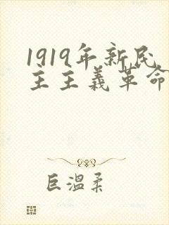 1919年新民主主义革命