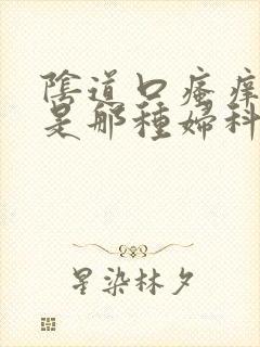 阴道口瘙痒得的是那种妇科病