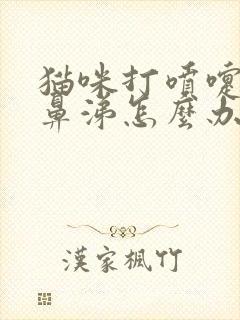 猫咪打喷嚏出黄鼻涕怎么办