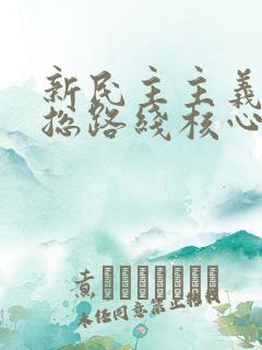 新民主主义革命总路线核心