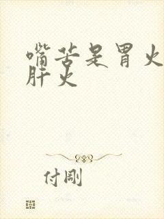 嘴苦是胃火还是肝火