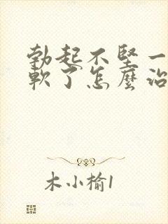 勃起不坚一会就软了怎么治