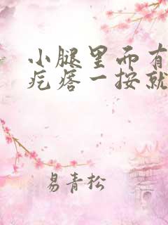 小腿里面有个硬疙瘩一按就疼