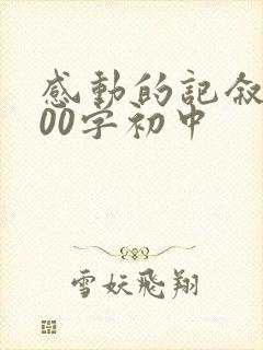 感动的记叙文600字初中