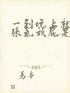 一到晚上就肚子胀气放屁是什么原因