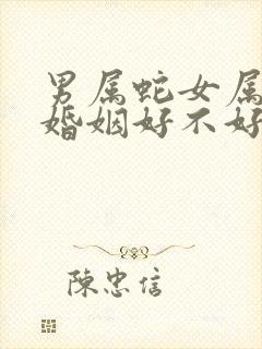 男属蛇女属羊的婚姻好不好