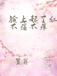 脸上起了红点点不痛不痒