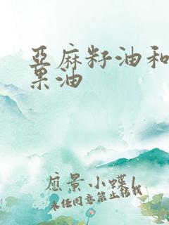 亚麻籽油和牛油果油