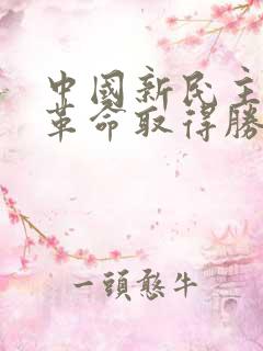 中国新民主主义革命取得胜利的原因包括