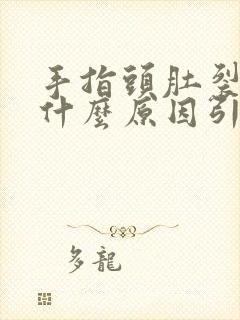 手指头肚裂口是什么原因引起的