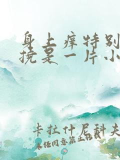 身上痒特别痒一挠是一片小疙瘩