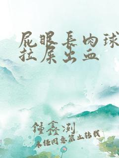 屁眼长肉球很疼拉屎出血