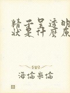 精子呈透明果冻状是什么原因