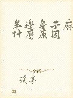 半边身子麻木是什么原因