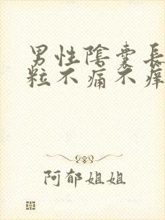 男性阴囊长小肉粒不痛不痒