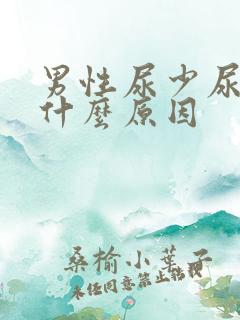 男性尿少尿黄是什么原因