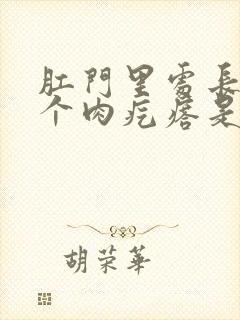 肛门里处长了一个肉疙瘩是怎么回事