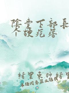 阴囊下部长了一个硬疙瘩