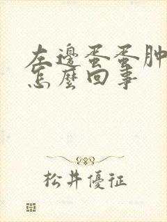 左边蛋蛋肿了疼怎么回事