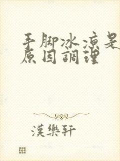 手脚冰凉是什么原因调理