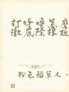 打呼噜怎么治疗彻底除根效果最好