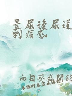 晨尿后尿道口有刺痛感