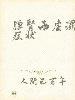 脾肾两虚湿气重症状