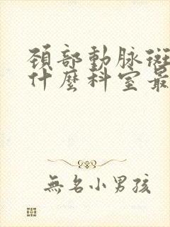 颈部动脉斑块看什么科室最好