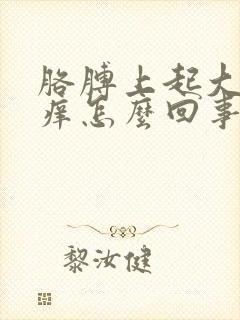 胳膊上起大包很痒怎么回事