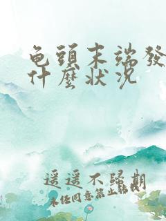 龟头末端发紫是什么状况