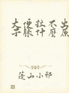 大便拉不出来肚子胀什么原因