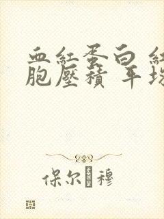 血红蛋白 红细胞压积 平均血红蛋白量偏低