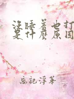 没睡着也打呼噜是什么原因