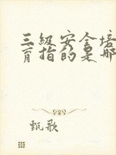 三级安全培训教育指的是哪三级