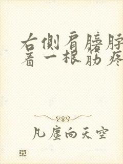 右侧肩膀脖子连着一根筋疼