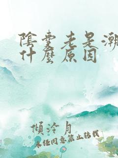 阴囊老是潮湿是什么原因