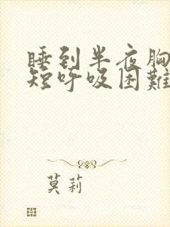 睡到半夜胸闷气短呼吸困难,坐起来有所缓解