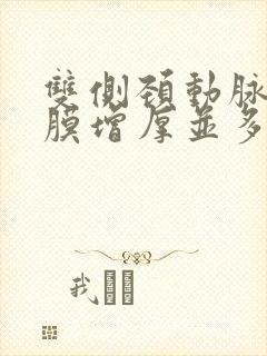 双侧颈动脉内中膜增厚并多发斑块形成