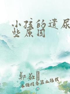 小孩的遗尿有哪些原因