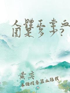 人体正常血压范围是多少?