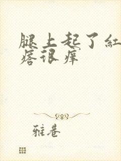 腿上起了红色疙瘩很痒