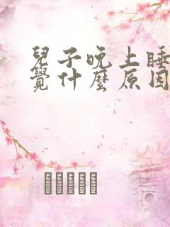 儿子晚上睡不着觉什么原因