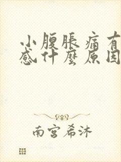 小腹胀痛有大便感什么原因