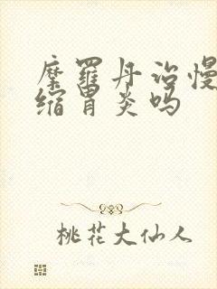 摩罗丹治慢性萎缩胃炎吗